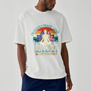 Vivid Lotus Flower Meditator Sunset Pattern Tee Cotton T-shirt - Image 7