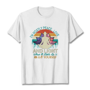 Vivid Lotus Flower Meditator Sunset Pattern Tee Cotton T-shirt - Image 6