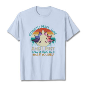 Vivid Lotus Flower Meditator Sunset Pattern Tee Cotton T-shirt - Image 19