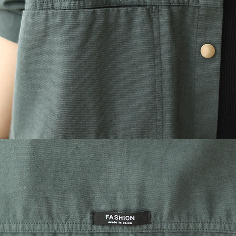 Casual Solid Color Women's Long Sleeve Jacket With Pockets - Image 7