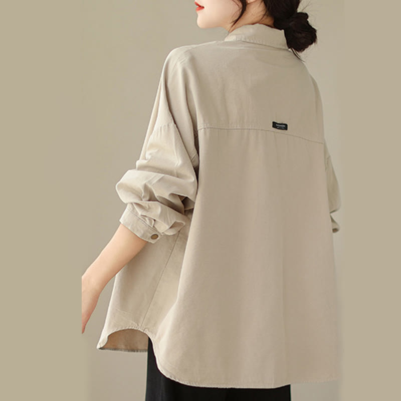 Casual Solid Color Women's Long Sleeve Jacket With Pockets - Image 15
