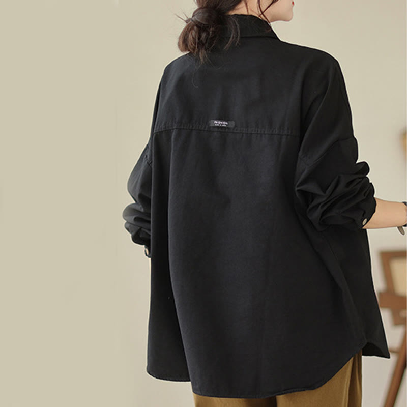 Casual Solid Color Women's Long Sleeve Jacket With Pockets - Image 18