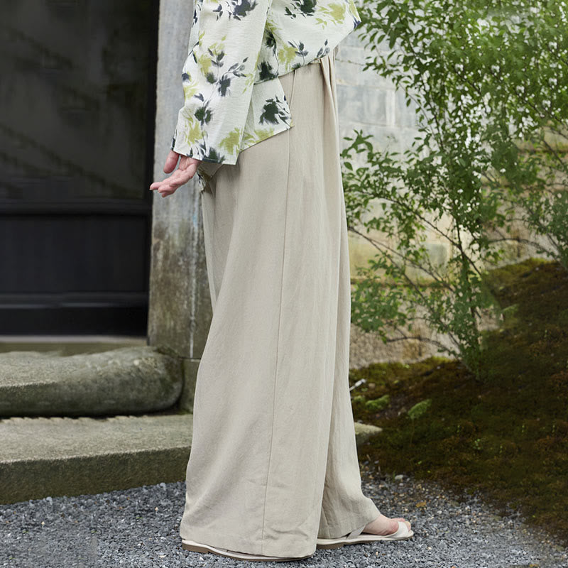 Plain Ankle-Length Women's Pants With Pockets For Older Adults - Image 4