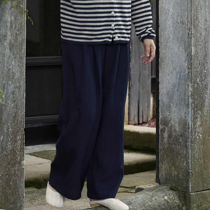 Plain Ankle-Length Women's Pants With Pockets For Older Adults - Image 27