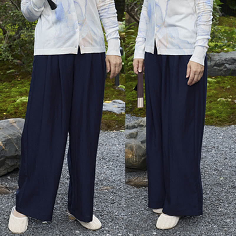Plain Ankle-Length Women's Pants With Pockets For Older Adults - Image 31