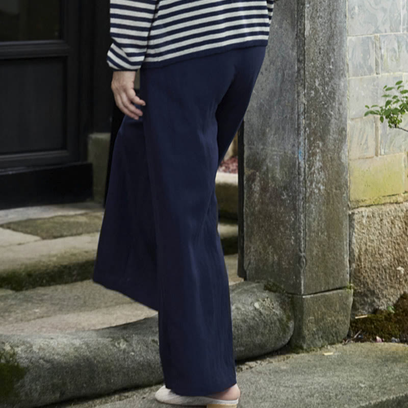 Plain Ankle-Length Women's Pants With Pockets For Older Adults - Image 23