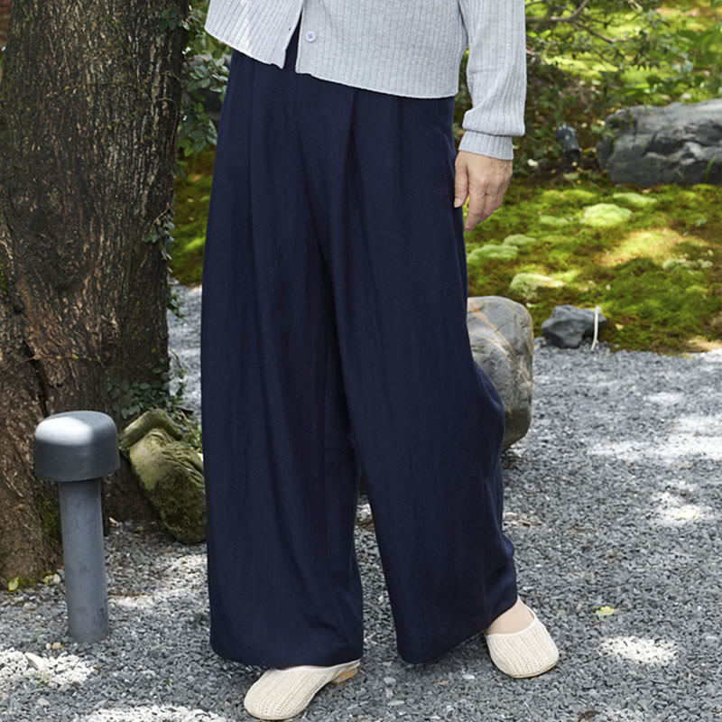 Plain Ankle-Length Women's Pants With Pockets For Older Adults - Image 18