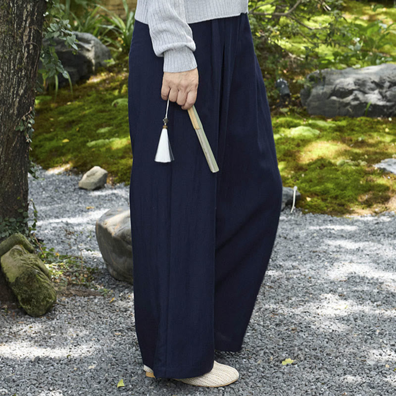 Plain Ankle-Length Women's Pants With Pockets For Older Adults - Image 25