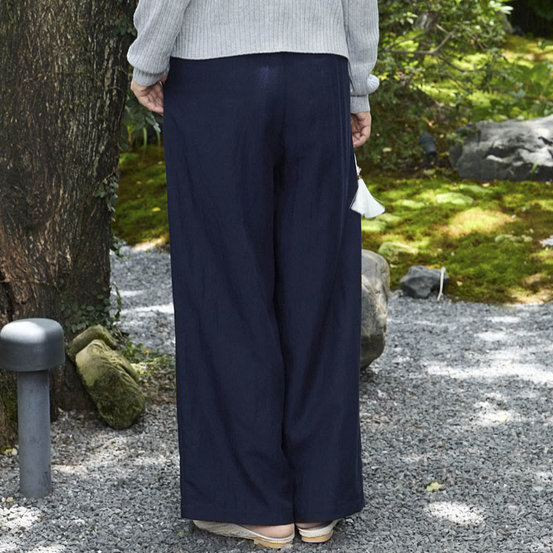 Plain Ankle-Length Women's Pants With Pockets For Older Adults - Image 21