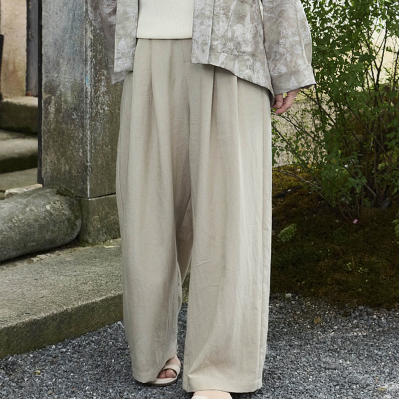 Plain Ankle-Length Women's Pants With Pockets For Older Adults - Image 7