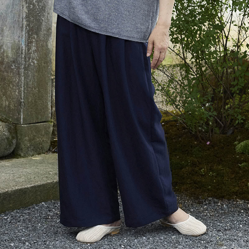 Plain Ankle-Length Women's Pants With Pockets For Older Adults - Image 28
