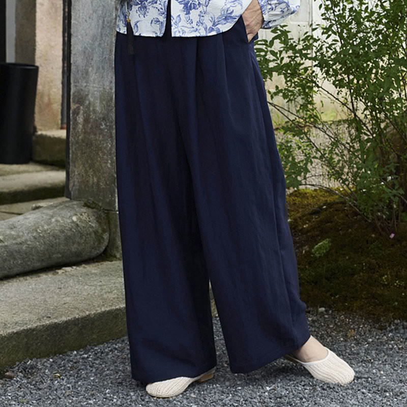 Plain Ankle-Length Women's Pants With Pockets For Older Adults - Image 19