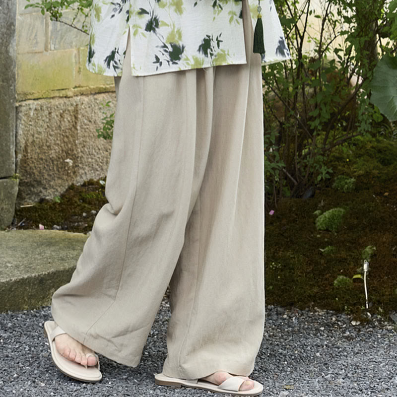 Plain Ankle-Length Women's Pants With Pockets For Older Adults - Image 11