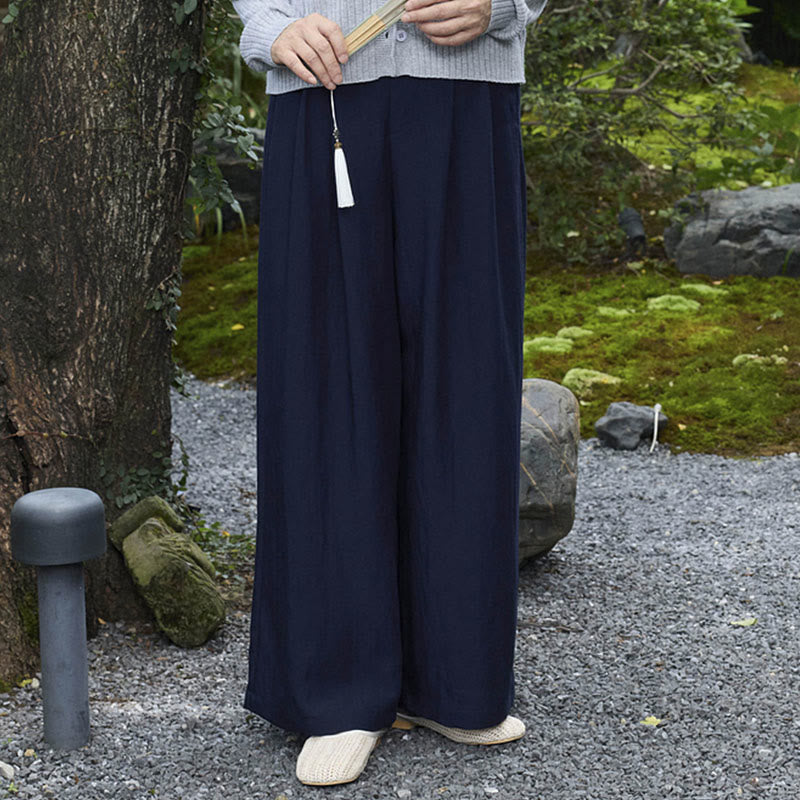Plain Ankle-Length Women's Pants With Pockets For Older Adults - Image 30