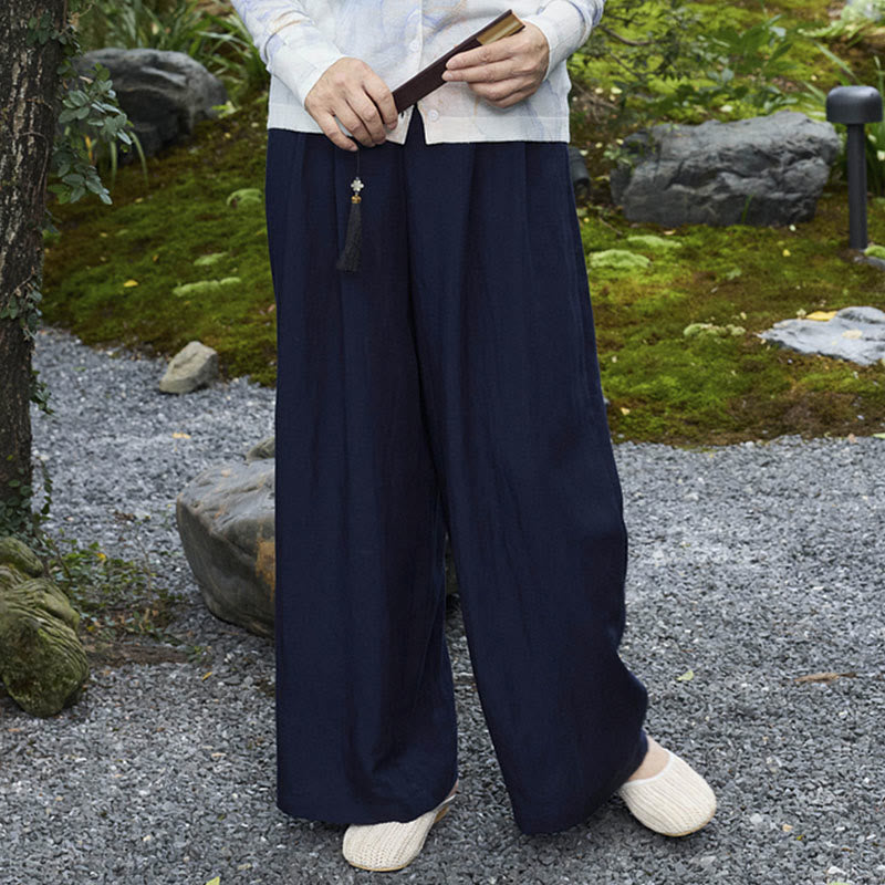 Plain Ankle-Length Women's Pants With Pockets For Older Adults - Image 26