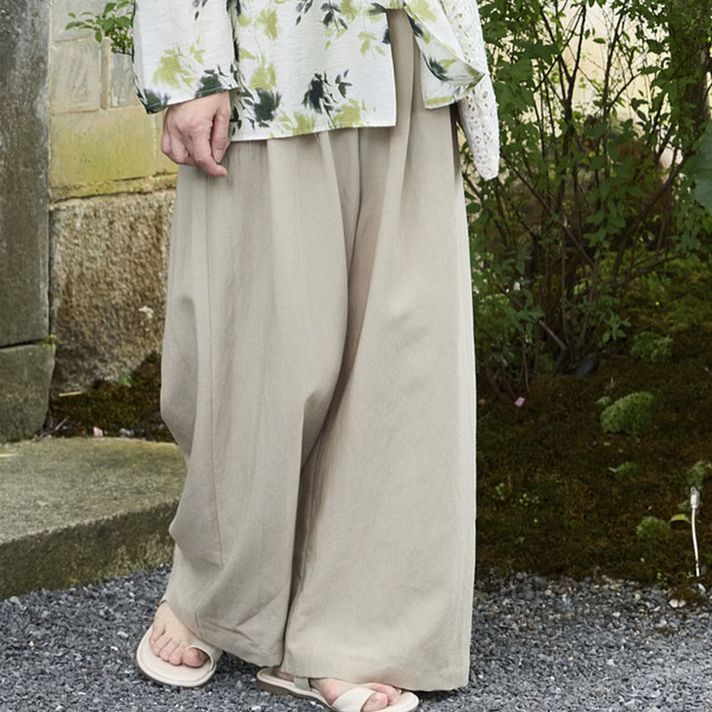 Plain Ankle-Length Women's Pants With Pockets For Older Adults - Image 5