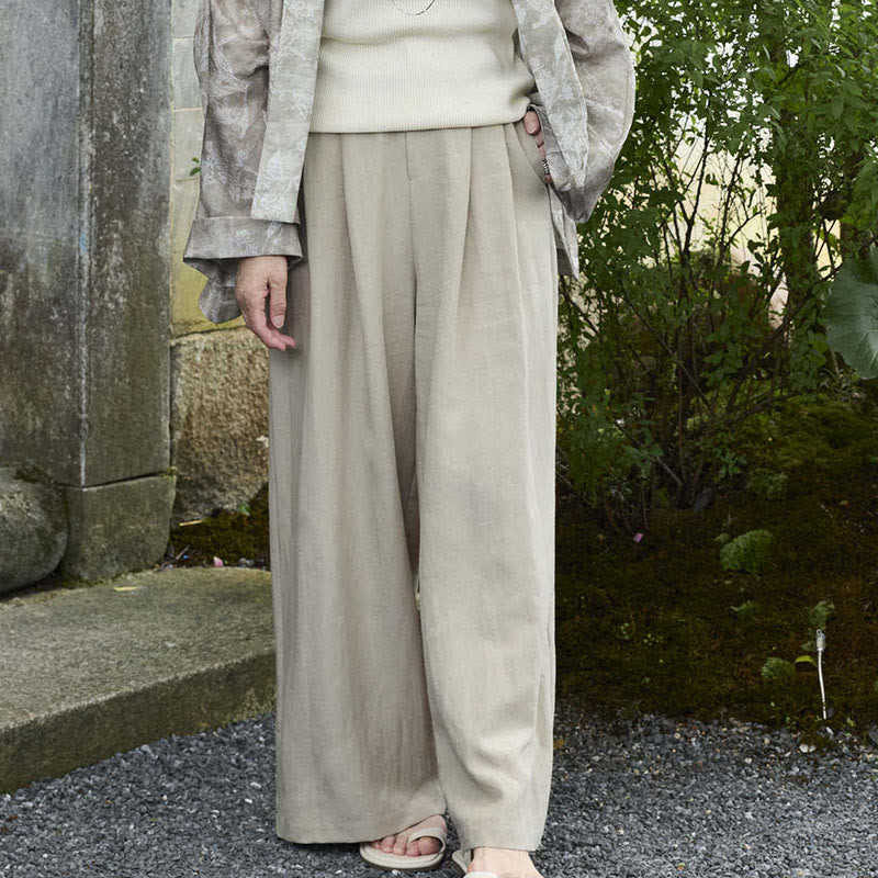 Plain Ankle-Length Women's Pants With Pockets For Older Adults - Image 13