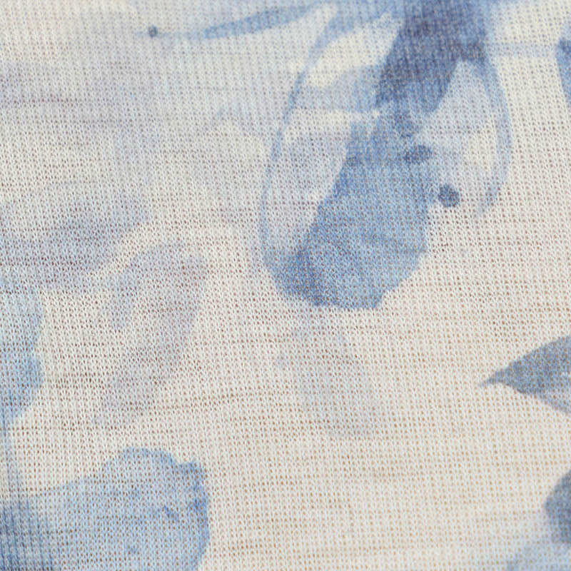 Fall Blue Floral Women's Long Sleeve T-Shirt For Older Adults - Image 12