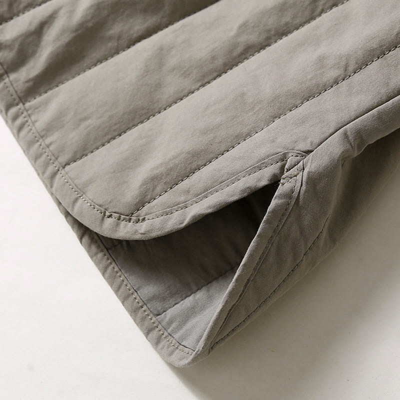 Cord Design Quilting Women's Long Sleeve Cotton Hoodie Jacket With Pocket - Image 13