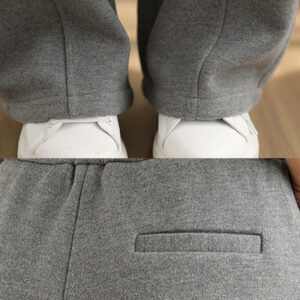 Casual Thickening Women's Polyester Straight Leg Pants With Pockets - Image 14