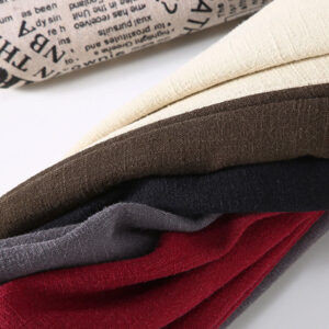 Men's Stnad Collar Long Sleeve Thermal Fleece-lined Ramie Cotton Jacket With Pockets - Image 20